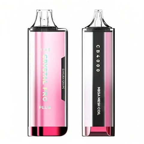 The Crystal Pro Plus 4000 Disposable Vape Device -Sakura Grape